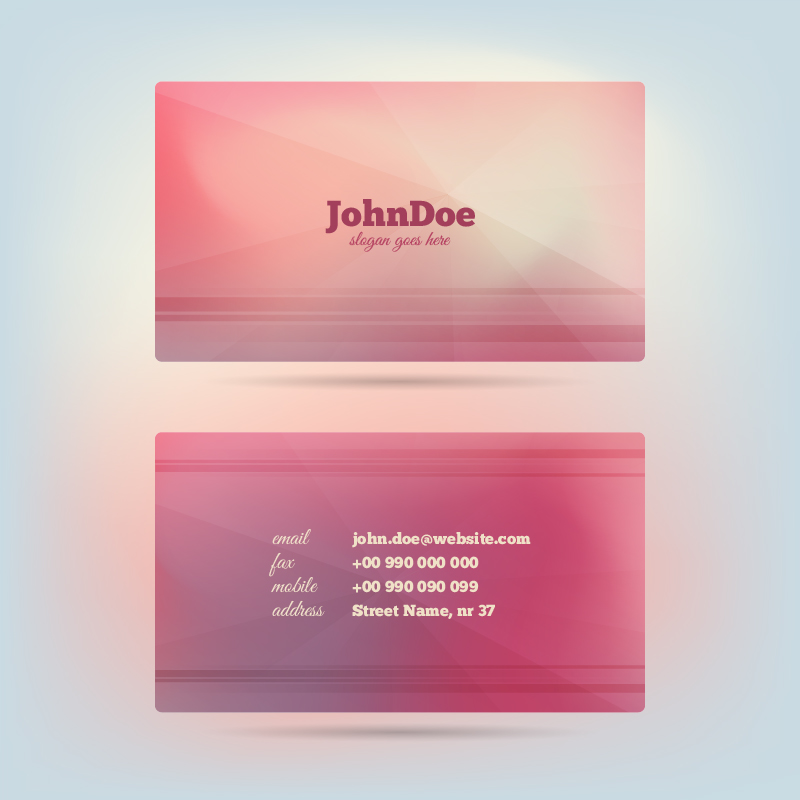 Vector Glow Business Card Photoshop brush