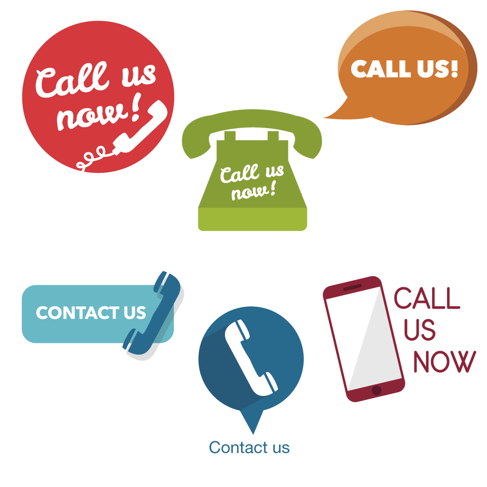 Call Us Now buttons and icons Photoshop brush