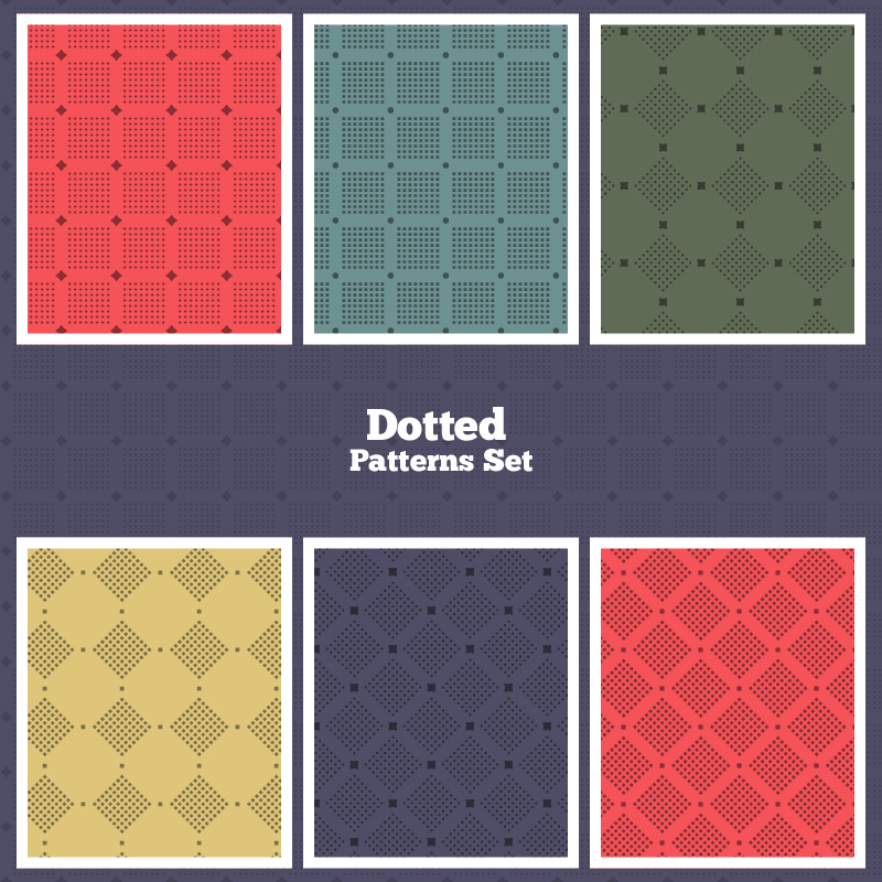 Vector Dotted Patterns Set Photoshop brush