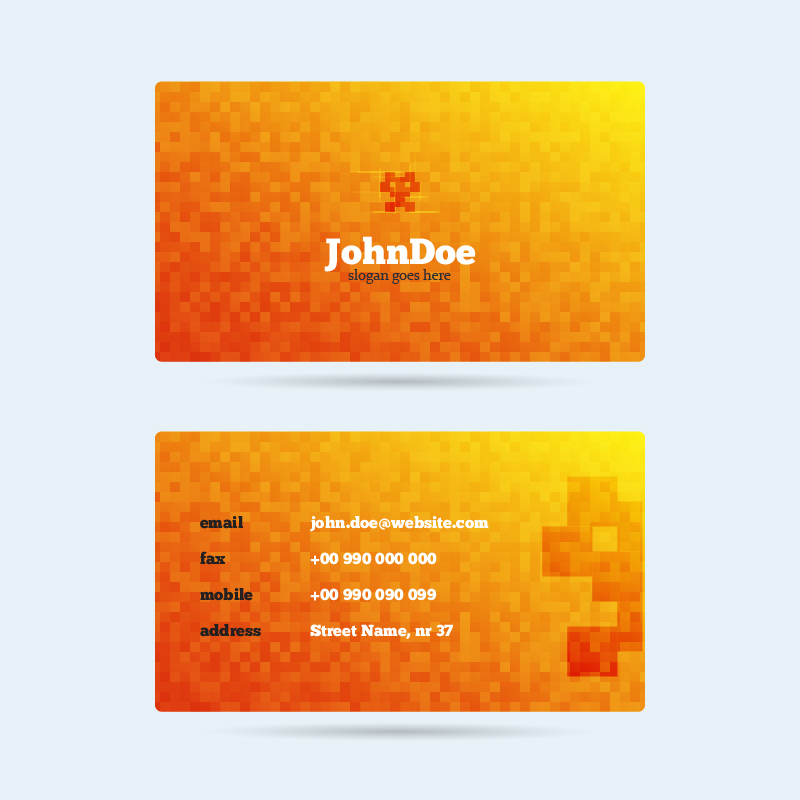 Pixel Monster Business Card Photoshop brush
