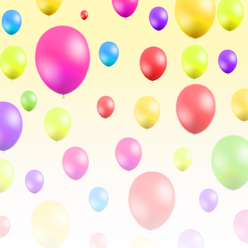 Abstract illustration  with balloons Photoshop brush