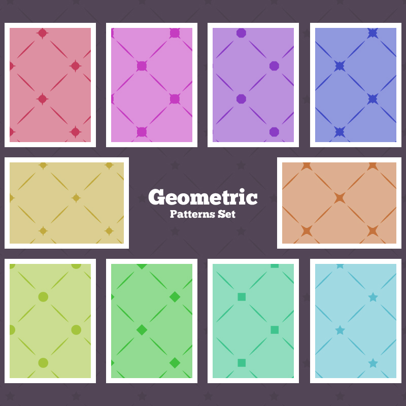 Seamless Geometrical Patterns Photoshop brush