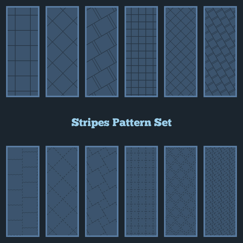 Stripes Pattern Set Photoshop brush