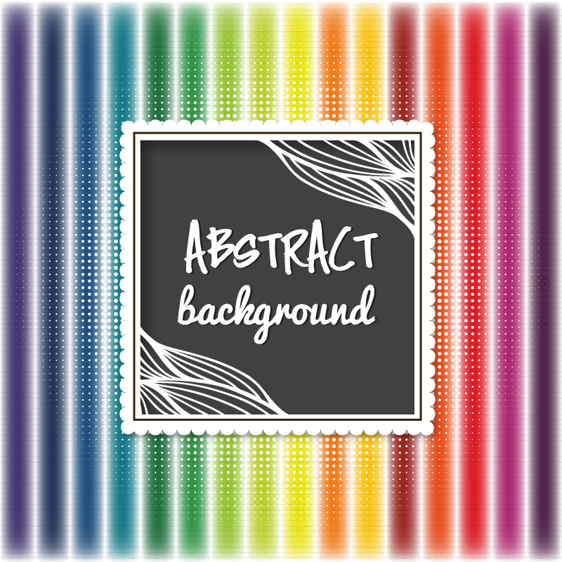 Abstract background with  cute frame Photoshop brush