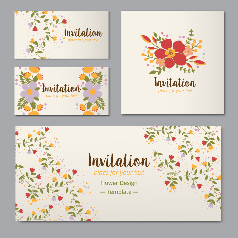 Floral cards  Photoshop brush