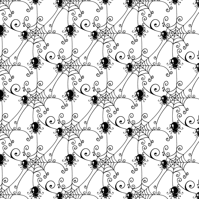 Pattern with spider web background Photoshop brush