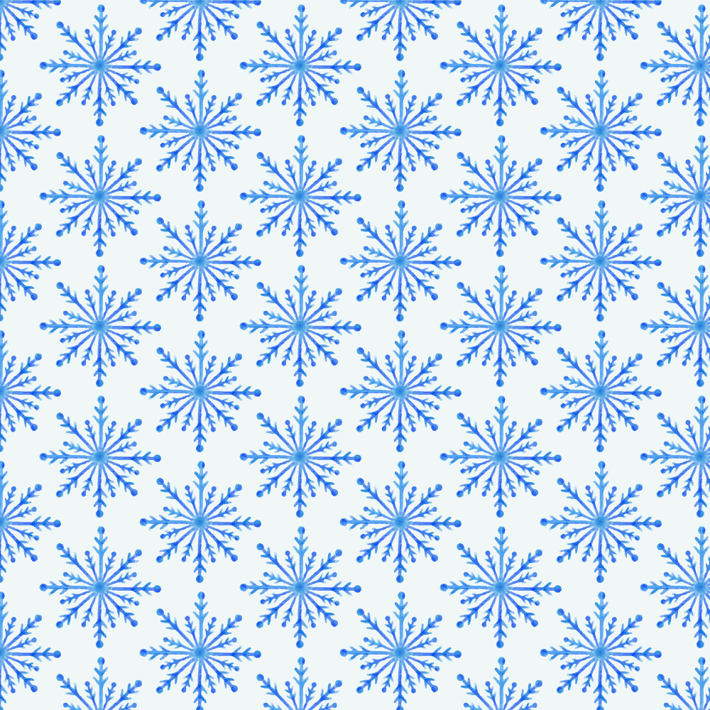 Christmas pattern with snowflakes Photoshop brush
