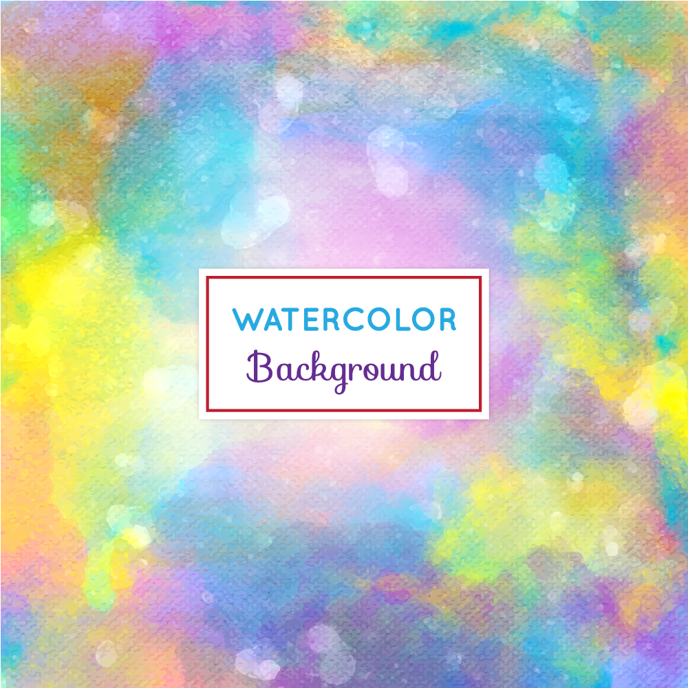 Watercolor background with frame Photoshop brush