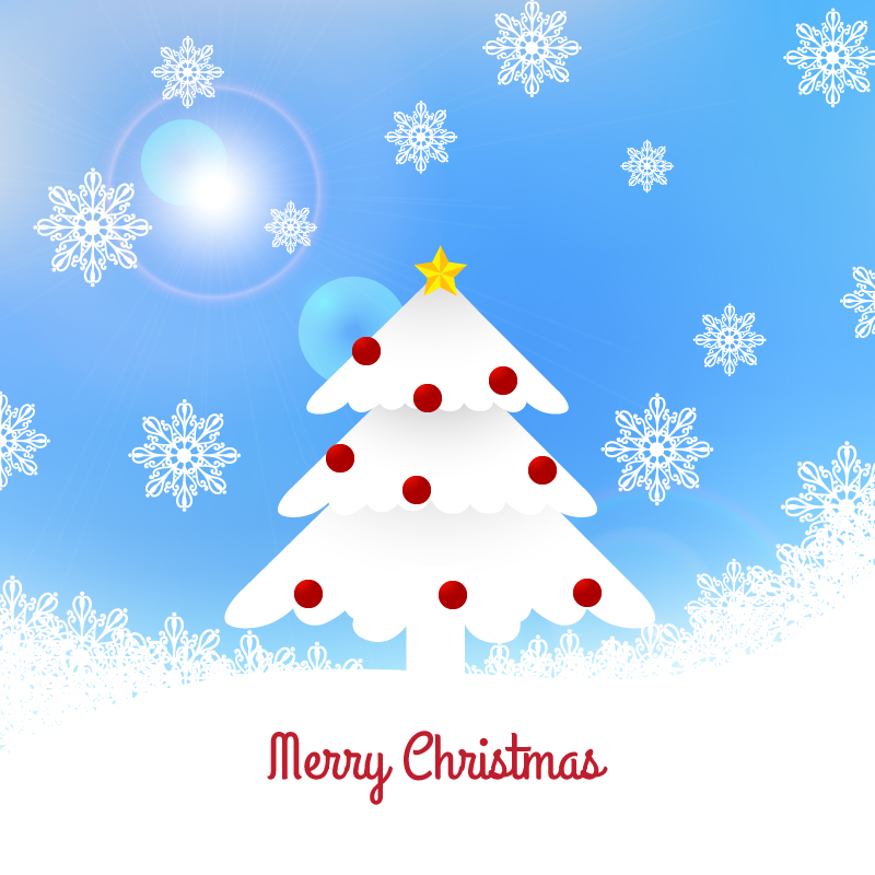 Christmas tree illustration Photoshop brush