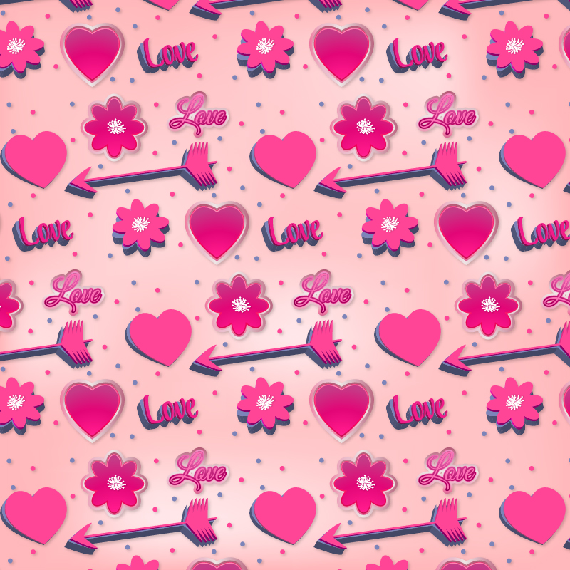 Romantic Pink Pattern Photoshop brush