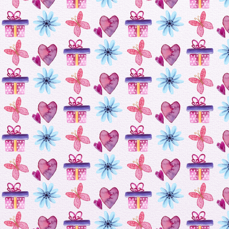 Cute Valentine's Day Pattern Photoshop brush